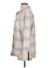 Thread & Supply Plaid Gray Long Sleeve Blouse Size L - photo 5