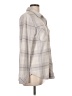 Thread & Supply Plaid Gray Long Sleeve Blouse Size L - photo 4