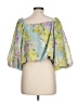 Calypso St. Barth Green 3/4 Sleeve Blouse Size L - photo 2