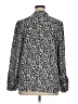 Ann Taylor LOFT 100% Polyester Animal Print Silver Long Sleeve Blouse Size XL - photo 2
