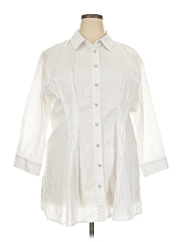 Cato 3/4 Sleeve Button-Down Shirt (view 1)