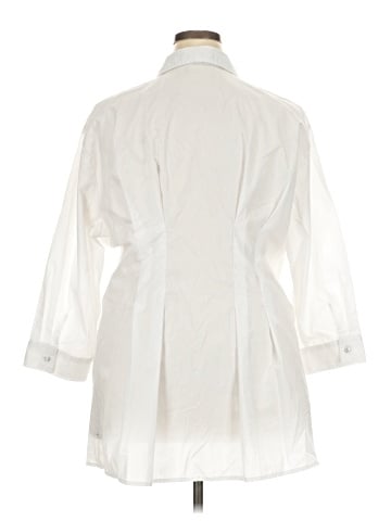Cato 3/4 Sleeve Button-Down Shirt (view 2)