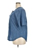 Denim 24/7 100% Cotton Blue 3/4 Sleeve Button-Down Shirt Size 20W - photo 5
