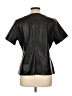Ann Taylor 100% Polyester Black Short Sleeve Blouse Size L - photo 2