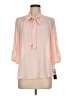 A. Byer 100% Polyester Pink 3/4 Sleeve Blouse Size M - photo 1