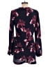 Ann Taylor LOFT 100% Rayon Floral Purple Blue Romper Size 00 - photo 2