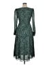 o.p.t 100% Polyester Paisley Green Cocktail Dress Size XL - photo 2