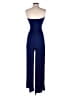 Karlie Solid Blue Jumpsuit Size S - photo 2