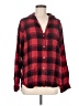 Grayson 100% Lyocell Plaid Red Long Sleeve Button-Down Shirt Size Med (3) - photo 1
