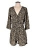 Charlie Jade 100% Silk Animal Print Tan Romper Size S - photo 1