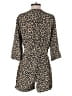 Charlie Jade 100% Silk Animal Print Tan Romper Size S - photo 2