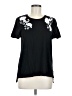 Chico's Black Short Sleeve Top Size Med (1) - photo 1