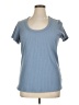 Torrid Solid Blue Short Sleeve T-Shirt Size 1X Plus (1) - photo 1