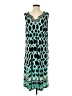 JM Collection Print Teal Casual Dress Size 1X (estimated) - photo 1