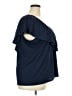 Torrid Blue Short Sleeve Blouse Size 3X Plus (3) - photo 4