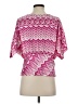 Cynthia Steffe Pink Short Sleeve Blouse Size S - photo 2