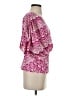 Cynthia Steffe Pink Short Sleeve Blouse Size S - photo 4