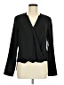 Remade 100% Polyester Black Long Sleeve Blouse Size M - photo 1