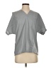 Cherokee Gray Short Sleeve Blouse Size S - photo 1