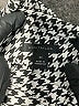 Ann Taylor 100% Polyester Houndstooth Gray Long Sleeve Blouse Size XS - photo 7