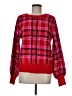 Crown & Ivy 100% Acrylic Plaid Red Pullover Sweater Size M - photo 1
