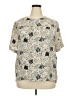 Ship'n Shore 100% Polyester Ivory Short Sleeve Blouse Size 18 - photo 1
