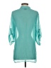 Pat Rego 100% Polyester Teal 3/4 Sleeve Blouse Size XS - photo 2