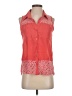Simply Irresistible 100% Polyester Red Sleeveless Blouse Size S - photo 1