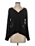 BCBGMAXAZRIA 100% Spandex Black Long Sleeve Blouse Size XS - photo 1