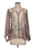 HD in Paris 100% Polyester Gray 3/4 Sleeve Blouse Size 4 - photo 1