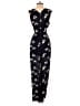 Honey Punch 100% Polyester Black Blue Jumpsuit Size M - photo 2