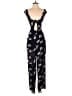 Honey Punch 100% Polyester Black Blue Jumpsuit Size M - photo 1