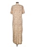 La Miel Animal Print Tan Casual Dress Size L - photo 2