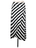 Athleta Stripes Silver Casual Skirt Size S - photo 1