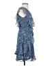 Tommy Hilfiger 100% Polyester Paisley Blue Cocktail Dress Size 4 (petite) - photo 4