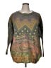 Unbranded Print Green Pullover Sweater Size XL (estimated) - photo 1