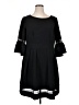 Eliza J 100% Polyester Solid Black Casual Dress Size 14 - photo 1