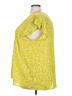 Cynthia Rowley 100% Polyester Yellow Short Sleeve Blouse Size 3X - photo 5