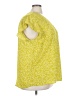 Cynthia Rowley 100% Polyester Yellow Short Sleeve Blouse Size 3X - photo 4