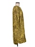 Tibi 100% Silk Animal Print Yellow Gold Casual Dress Size 6 - photo 4