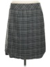 Ann Taylor LOFT Plaid Gray Casual Skirt Size 8 - photo 2