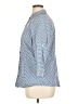 Van Heusen 100% Cotton Polka Dots Blue 3/4 Sleeve Button-Down Shirt Size XL - photo 5