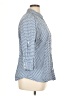 Van Heusen 100% Cotton Polka Dots Blue 3/4 Sleeve Button-Down Shirt Size XL - photo 4