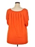 MICHAEL Michael Kors Orange Short Sleeve Blouse Size 2X - photo 2