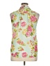 Wet Seal 100% Polyester Floral Green Sleeveless Blouse Size XL - photo 2