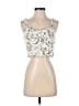 Topshop 100% Polyester White Sleeveless Top Size 6 - photo 1