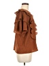 Express Brown Short Sleeve Blouse Size M - photo 4
