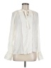 A.L.C. 100% Silk Ivory Long Sleeve Silk Top Size 8 - photo 1