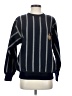 Faconnable 100% Linen Stripes Blue Pullover Sweater Size S - photo 1