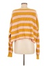 Free People 100% Cotton Stripes Yellow Pullover Sweater Size M - photo 2